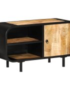 vidaXL ТВ шкаф 90x30x48 см грубо мангово дърво