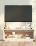 vidaXL ТВ шкаф 90x35x35 см бор масив