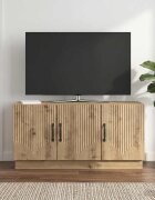 vidaXL ТВ шкаф 99 x 345 x 47 см Дъб артизан Инженерна дървесина