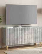 vidaXL ТВ шкаф 99 x 345 x 50 см Бетонно сиво Инженерна дървесина