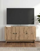 vidaXL ТВ шкаф 99 x 345 x 50 см Дъб артизан Инженерна дървесина