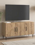 vidaXL ТВ шкаф 99 x 345 x 50 см Дъб артизан Инженерна дървесина