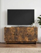 vidaXL ТВ шкаф 99 x 345 x 50 см Опушен дъб Инженерна дървесина