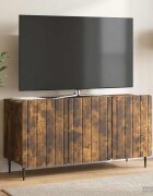 vidaXL ТВ шкаф 99 x 345 x 52 см Опушен дъб Инженерна дървесина