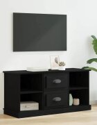 vidaXL ТВ шкаф 995 x 355 x 48 см Черния дъб Инженерна дървесина