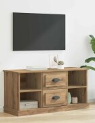vidaXL ТВ шкаф 995 x 355 x 48 см Дъб Инженерна дървесина