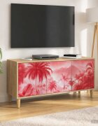 vidaXL ТВ шкаф AACHEN 102 x 33 x 50 см Сонома Инженерна дървесина