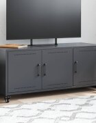 vidaXL ТВ шкаф антрацит 1005x39x435 см стомана