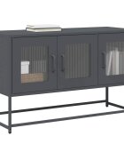 vidaXL ТВ шкаф Антрацит 1005x39x605 cm Студено валцувана стомана
