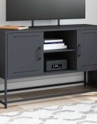vidaXL ТВ шкаф антрацит 1005x39x605 см стомана