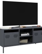 vidaXL ТВ шкаф антрацит 1015x39x435 см студеновалцувана стомана