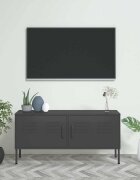 vidaXL ТВ шкаф антрацит 105x35x50 см стомана