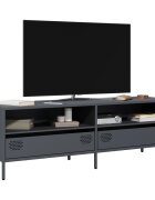 vidaXL ТВ шкаф антрацит 135x39x435 см студеновалцувана стомана
