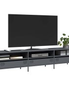 vidaXL ТВ шкаф антрацит 202x39x435 см студеновалцувана стомана