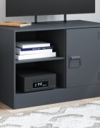 vidaXL ТВ шкаф антрацит 67x39x44 см стомана