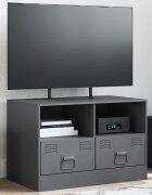 vidaXL ТВ шкаф антрацит 67x39x44 см стомана