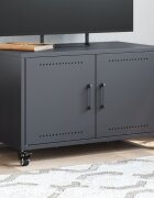 vidaXL ТВ шкаф антрацит 68x39x435 см стомана