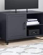vidaXL ТВ шкаф антрацит 68x39x435 см стомана