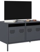 vidaXL ТВ шкаф антрацит 68x39x435 см студеновалцувана стомана