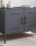 vidaXL ТВ шкаф антрацит 68x39x505 см стомана
