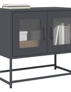vidaXL ТВ шкаф Антрацит 68x39x605 cm Студено валцувана стомана