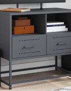 vidaXL ТВ шкаф антрацит 68x39x605 см стомана