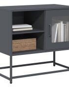vidaXL ТВ шкаф антрацит 68x39x605 см стомана