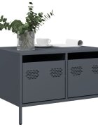 vidaXL ТВ шкаф антрацит 68x50x435 см студеновалцувана стомана