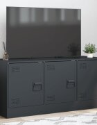 vidaXL ТВ шкаф антрацит 99x39х44 см стомана