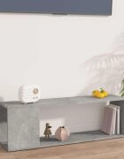 vidaXL ТВ шкаф бетонно сив 100x24x32 см инженерно дърво