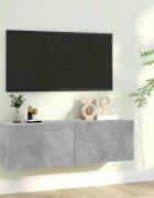 vidaXL ТВ шкаф бетонно сив 100x30x30 см инженерно дърво