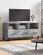 vidaXL ТВ шкаф бетонно сив 102x36x50 см инженерно дърво