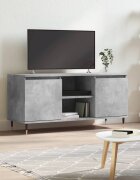 vidaXL ТВ шкаф бетонно сив 104x35x50 см инженерно дърво