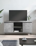 vidaXL ТВ шкаф бетонно сив 104x35x50 см инженерно дърво