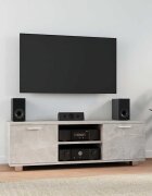 vidaXL ТВ шкаф бетонно сив 120x405x35 см инженерно дърво