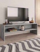 vidaXL ТВ шкаф бетонно сив 120x40x40 см инженерно дърво