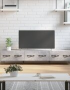 vidaXL ТВ шкаф бетонно сив 150x36x30 см инженерно дърво