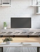 vidaXL ТВ шкаф бетонно сив 150x36x30 см инженерно дърво