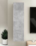 vidaXL ТВ шкаф бетонно сив 305x30x110 см инженерно дърво