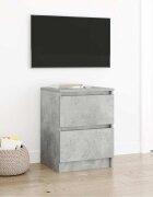 vidaXL ТВ шкаф бетонно сив 40x35x54 см инженерно дърво