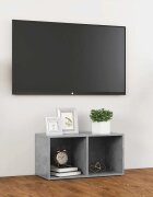vidaXL ТВ шкаф бетонно сив 72x35x365 см инженерно дърво