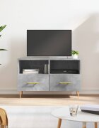 vidaXL ТВ шкаф бетонно сив 80x36x50 см инженерно дърво