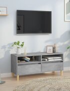vidaXL ТВ шкаф бетонно сиво 100x345x445 см инженерно дърво