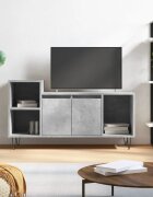 vidaXL ТВ шкаф бетонно сиво 100x35x55 см инженерно дърво