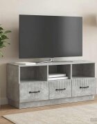 vidaXL ТВ шкаф Бетонно сиво 102 x 345 x 47 см Инженерна дървесина