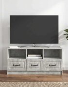 vidaXL ТВ шкаф Бетонно сиво 102 x 345 x 47 см Инженерна дървесина