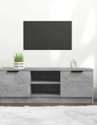 vidaXL ТВ шкаф бетонно сиво 102x35x365 см инженерно дърво