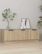 vidaXL ТВ шкаф бетонно сиво 102x35x365 см инженерно дърво