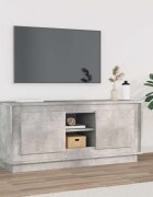 vidaXL ТВ шкаф бетонно сиво 102x35x45 см инженерно дърво