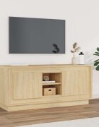 vidaXL ТВ шкаф бетонно сиво 102x35x45 см инженерно дърво